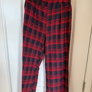 Red and Black Plaid Women’s Pants
